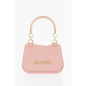 Moschino LOVE Faux Leather Handbag with Golden Handle and Removable S