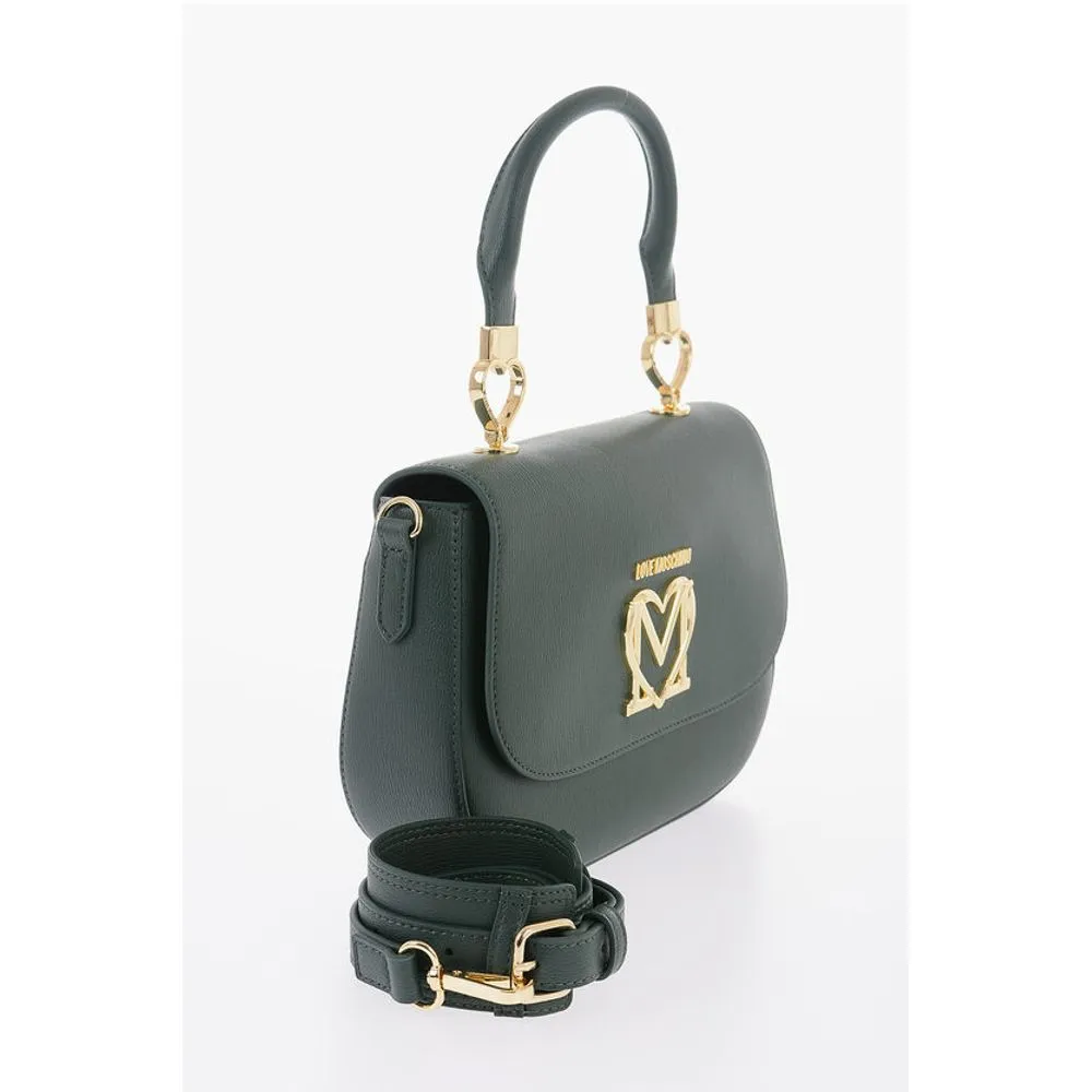 Moschino LOVE Faux Leather Handbag with Removable Shoulder Strap