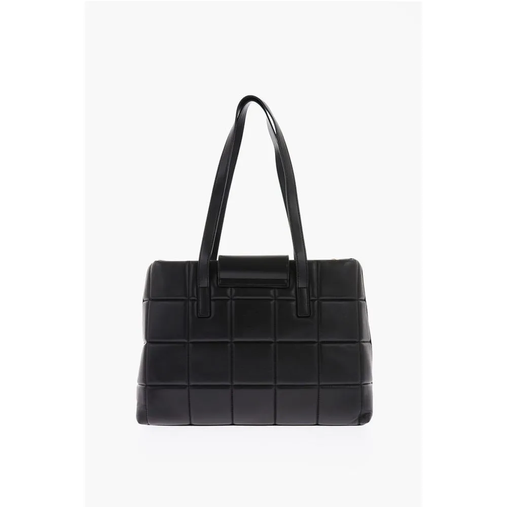 Moschino LOVE Faux Leather Padded Tote Bag