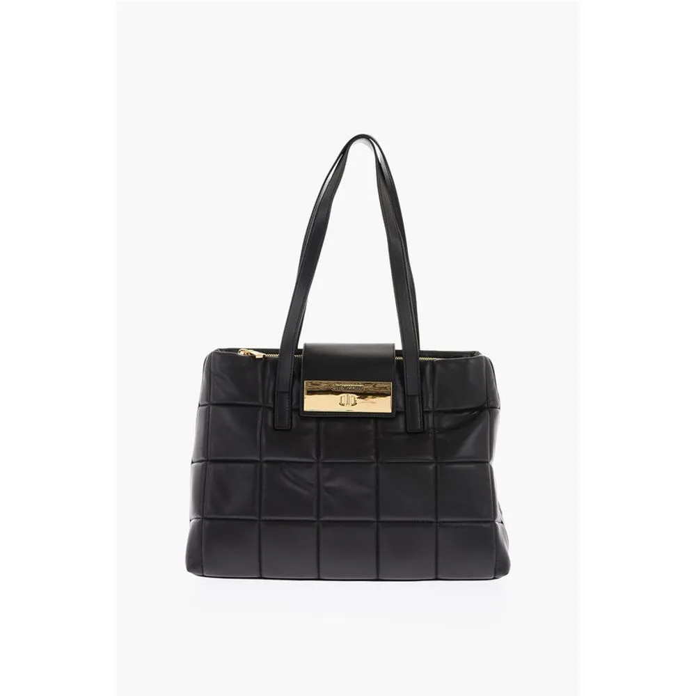 Moschino LOVE Faux Leather Padded Tote Bag