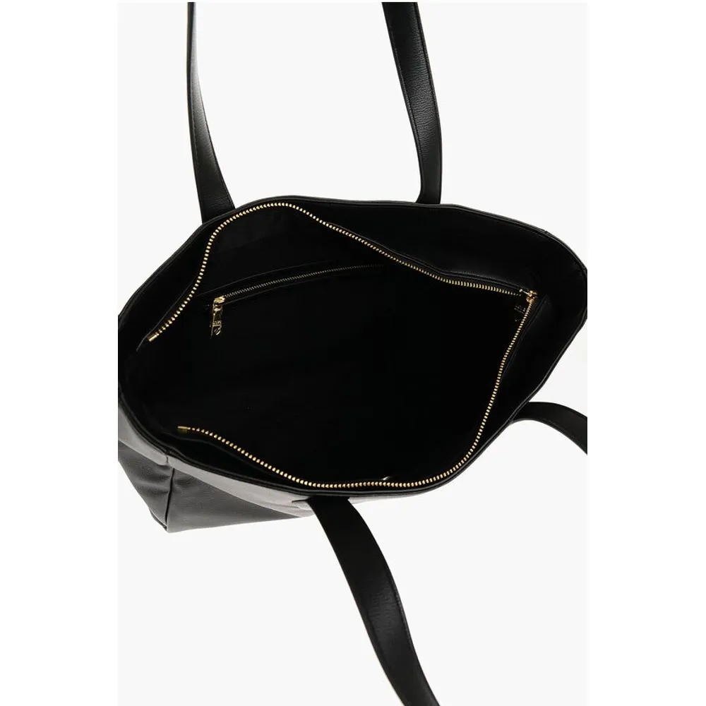 Moschino LOVE Faux Leather Tote Bag with Heart Shaped Pouch