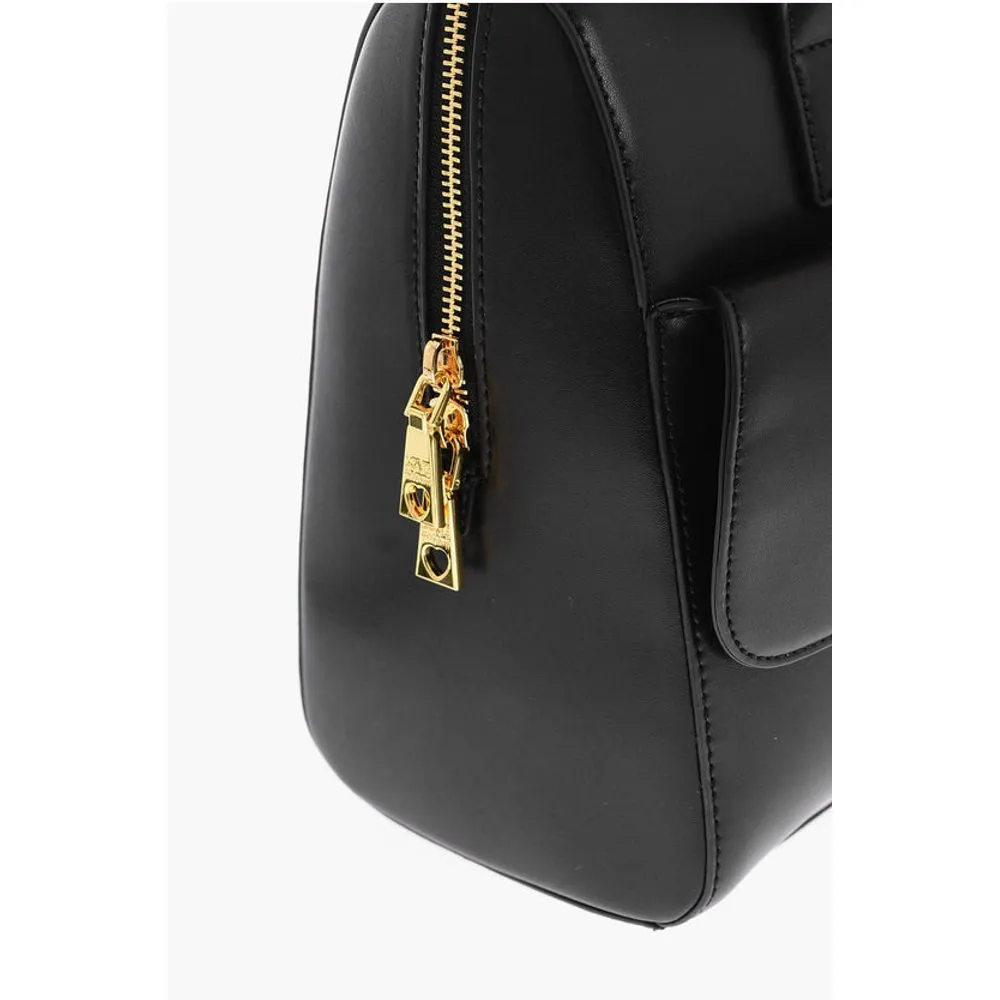 Moschino LOVE logoed handkerchief faux leather SIMPLE HOOP Women's handbag