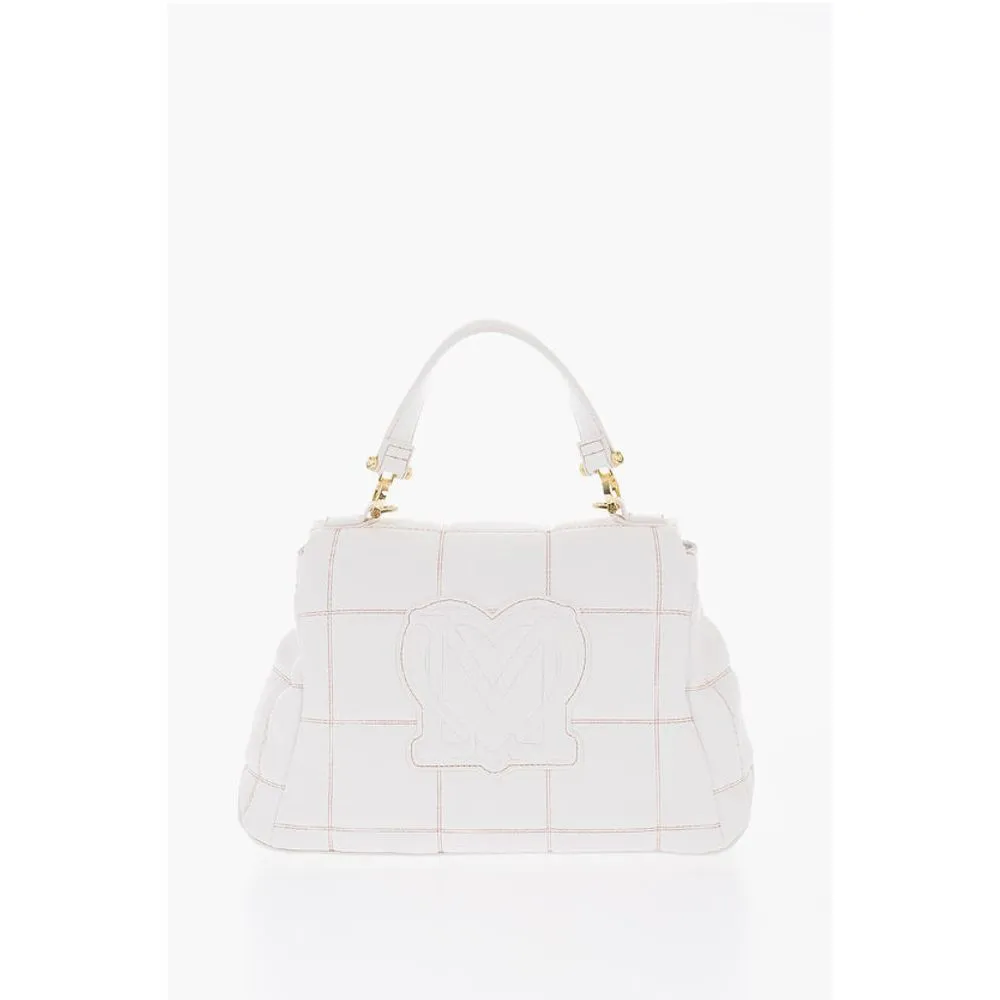 Moschino LOVE Quilted Faux Leather Bag with Golden Logo
