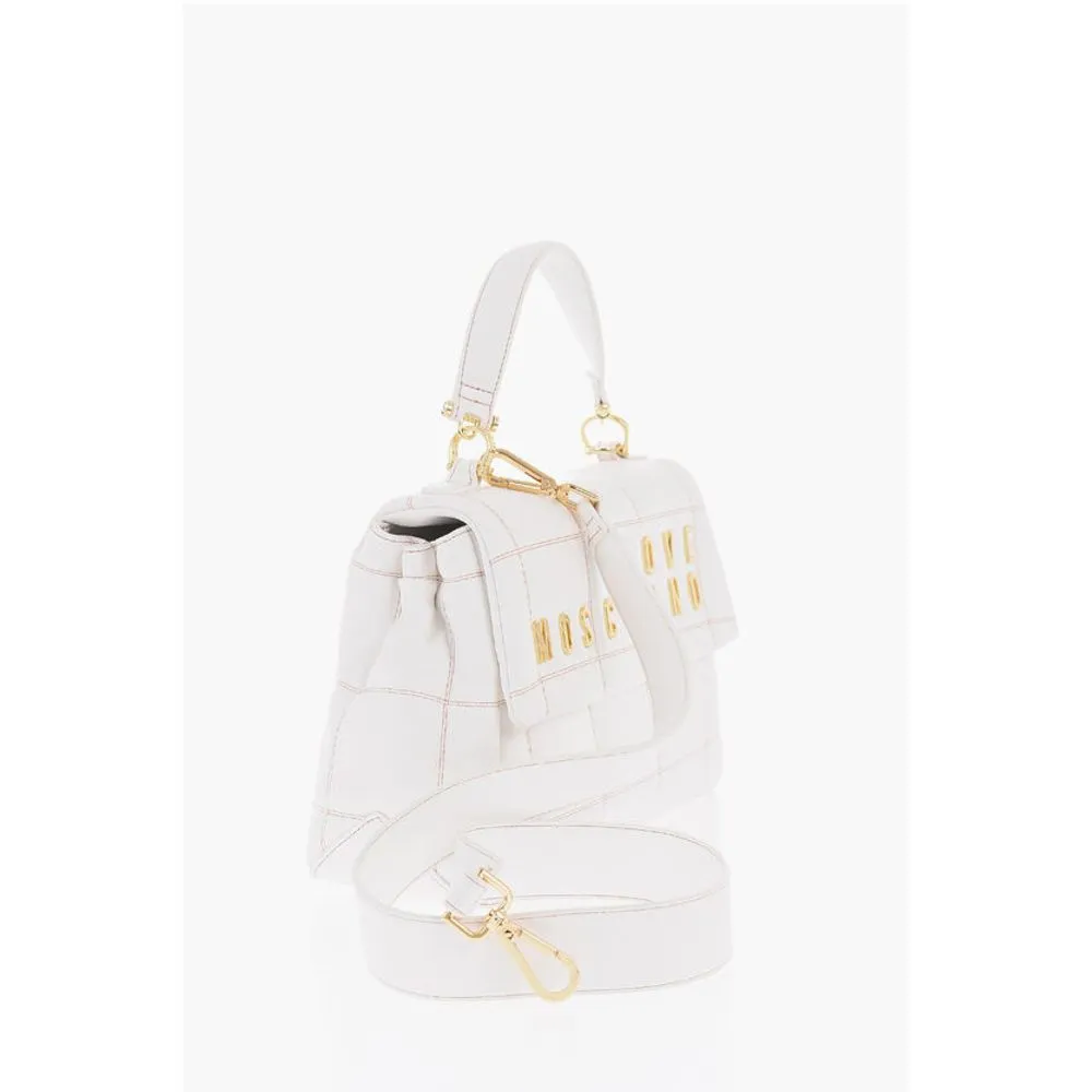Moschino LOVE Quilted Faux Leather Bag with Golden Logo
