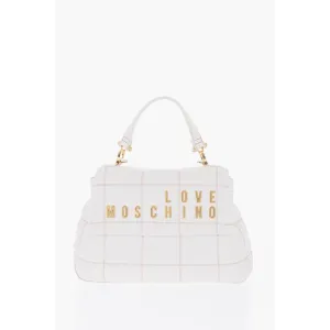 Moschino LOVE Quilted Faux Leather Bag with Golden Logo