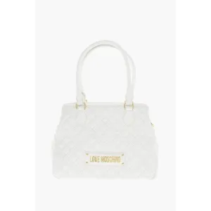 Moschino LOVE Quilted Textured faux Leather with a LM Logo