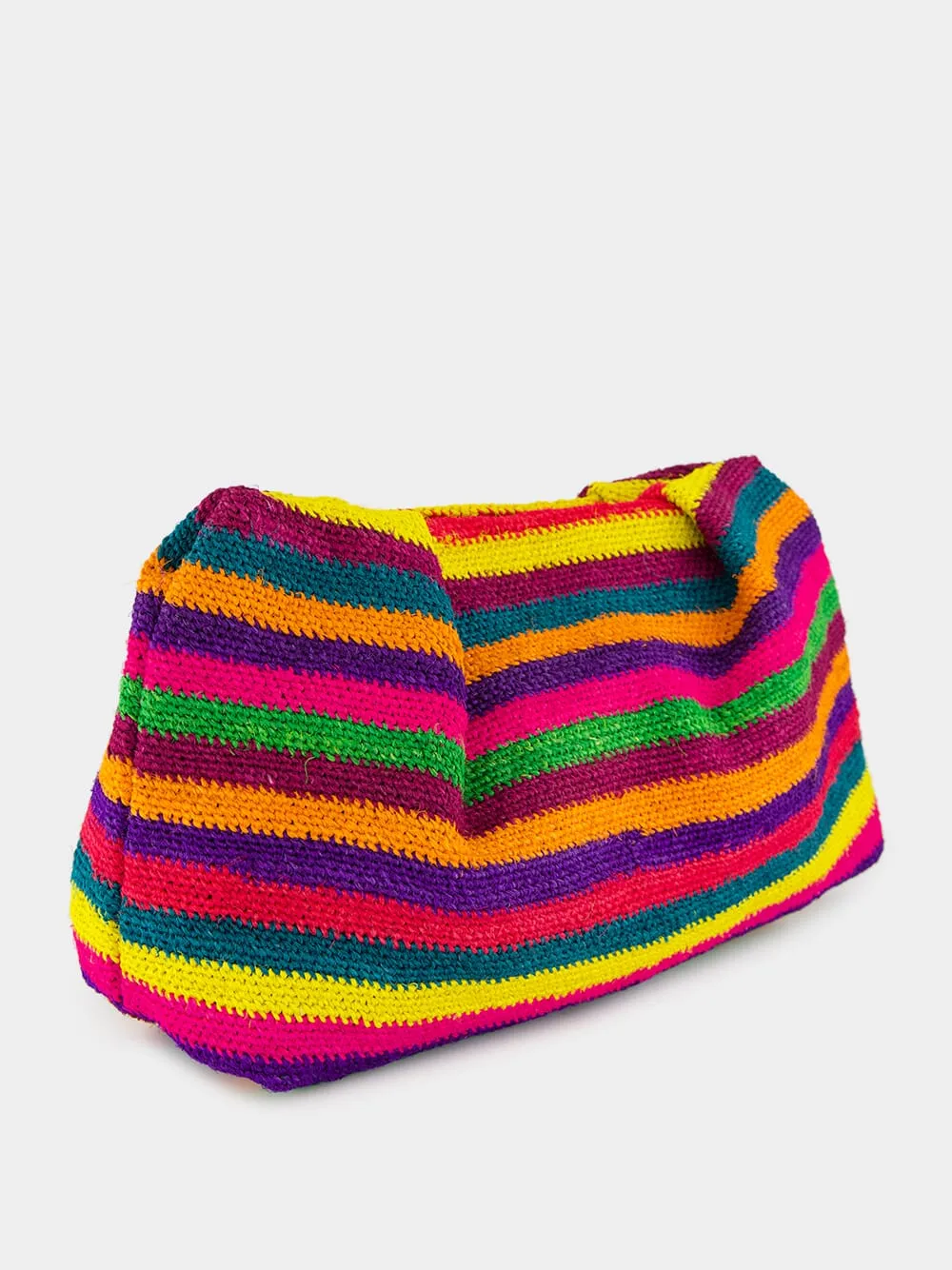 Multicolour Striped Pouch Sisal Mini