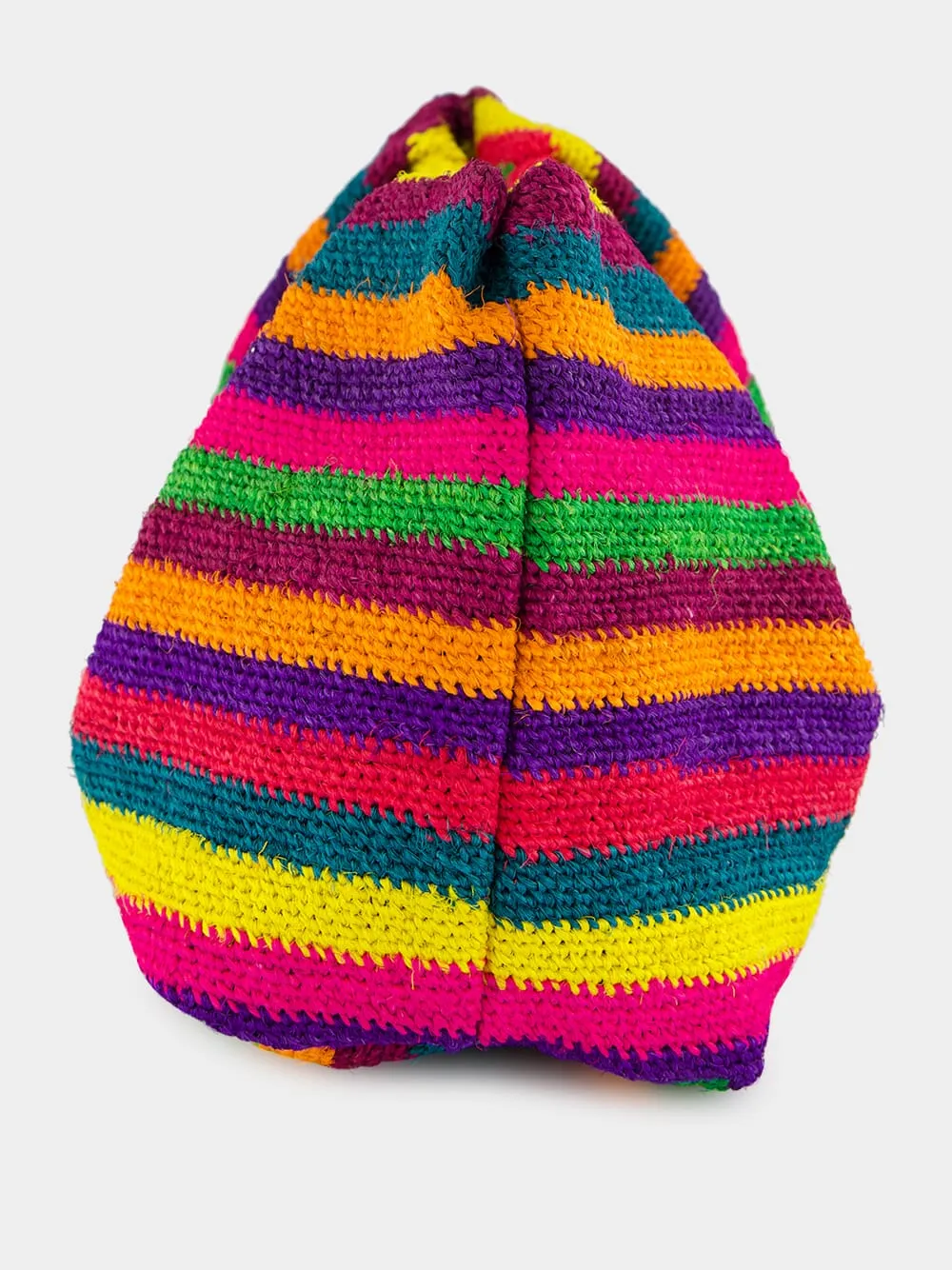 Multicolour Striped Pouch Sisal Mini