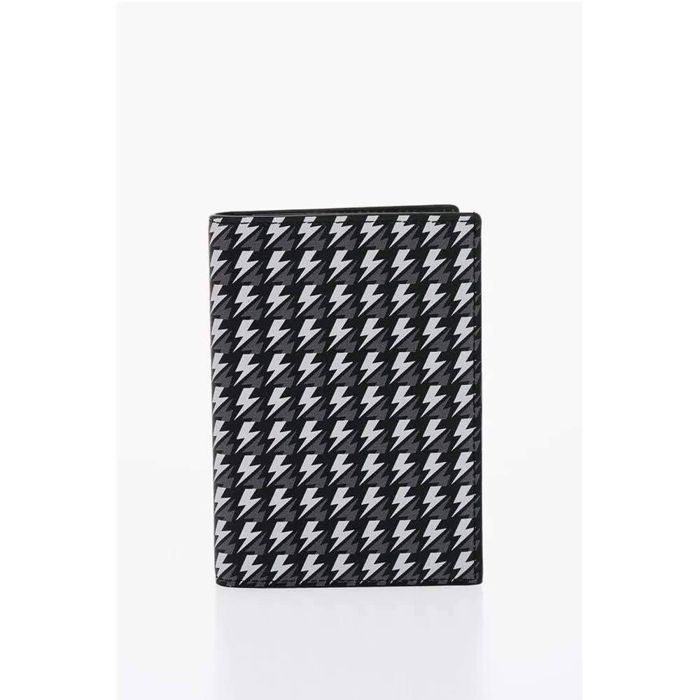 Neil Barrett All Over Logo Leather Wallet