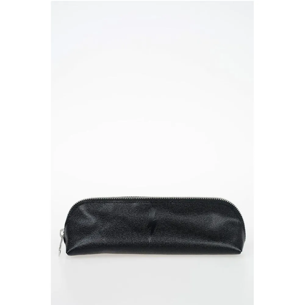 Neil Barrett Leather THUNDERBOLT Pen Case