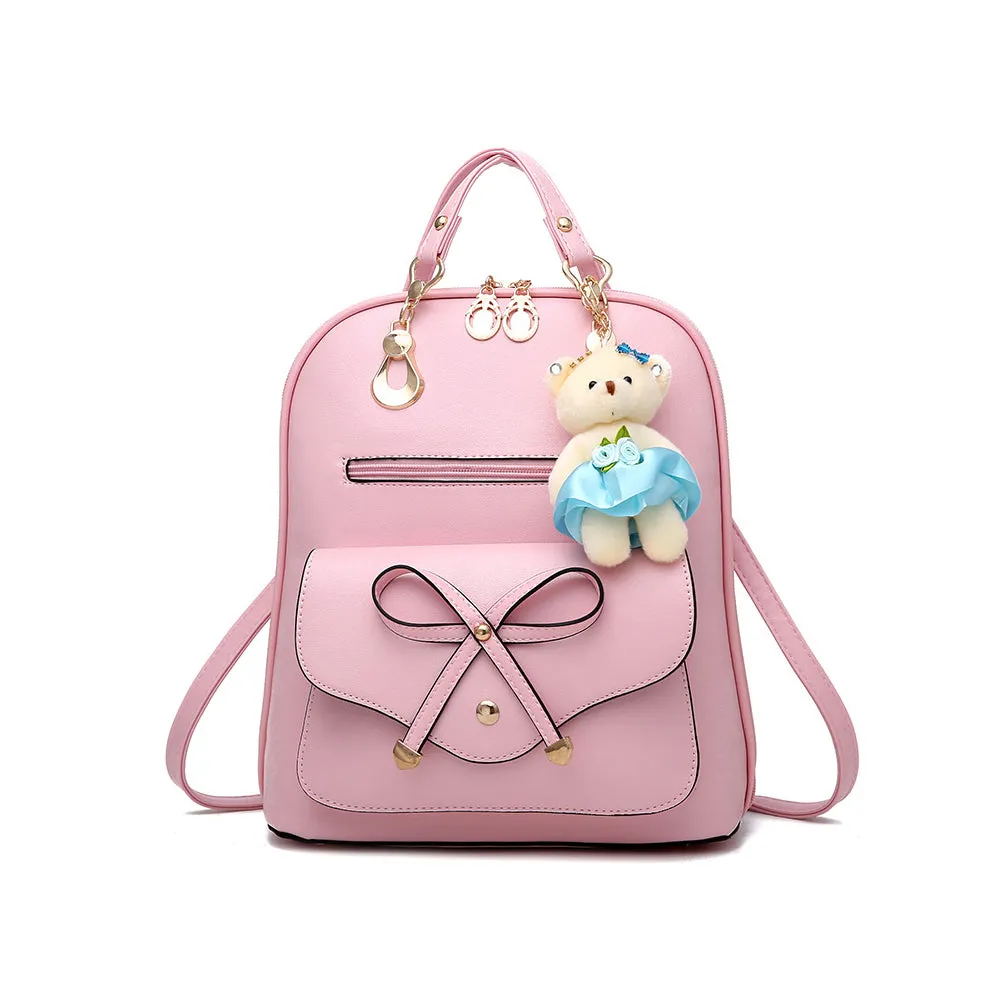 New Fashion Backpack Bow Backpack Schoolbag