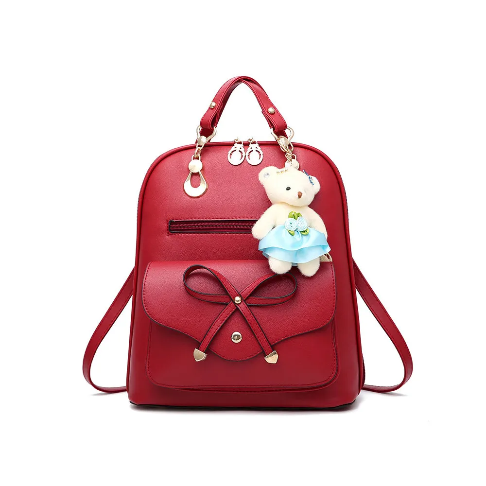 New Fashion Backpack Bow Backpack Schoolbag