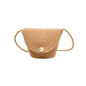 New Fashion Braided Cotton Rope Shoulder Bucket Bag