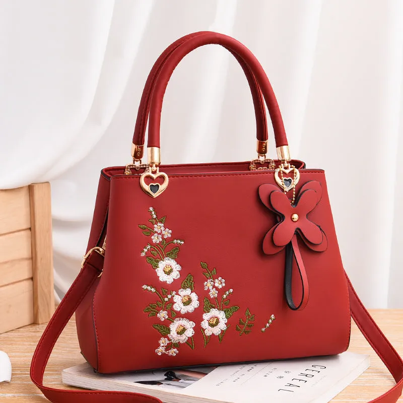 New Fashion Embroidered Large Capacity Diagonal Shoulder Bag