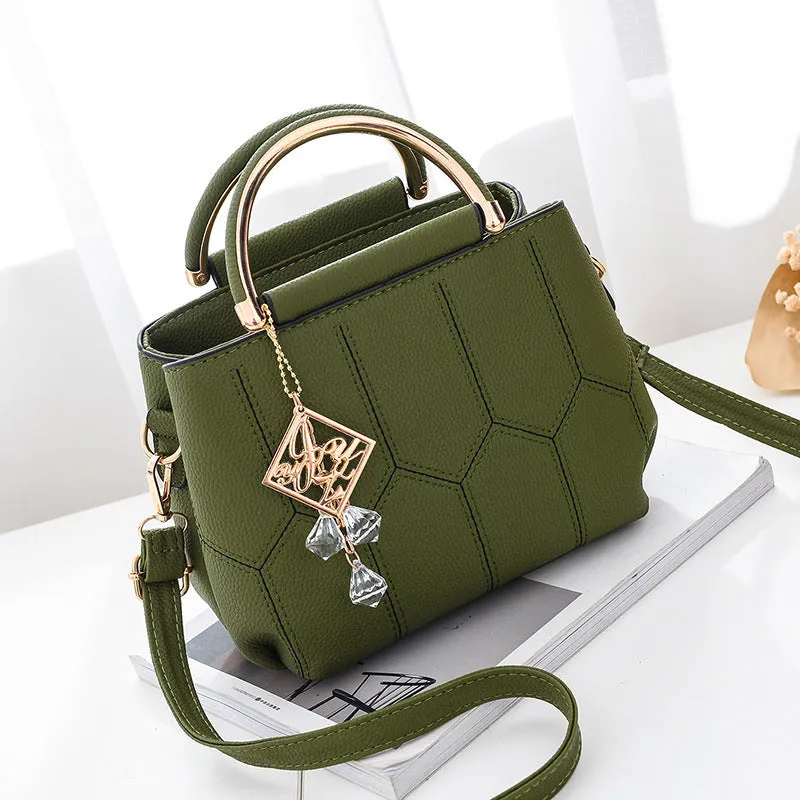 New Fashion Handbag Embroidered Thread Shoulder Bag