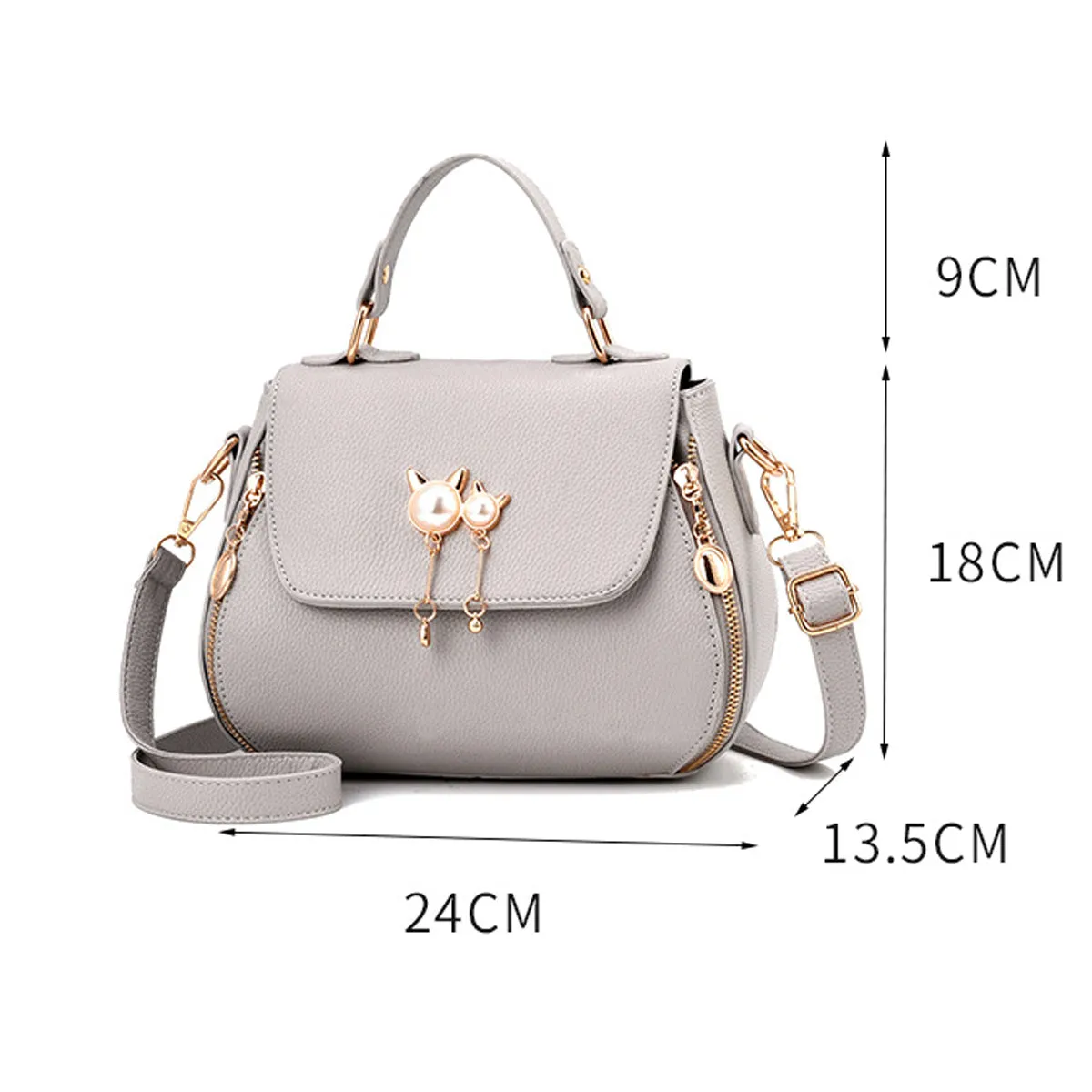 New Fashion Simple Texture Messenger Bag