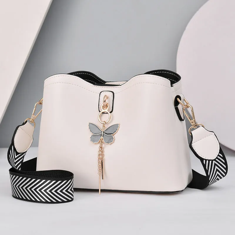 New Fashion Wide Strap Bow Bag
