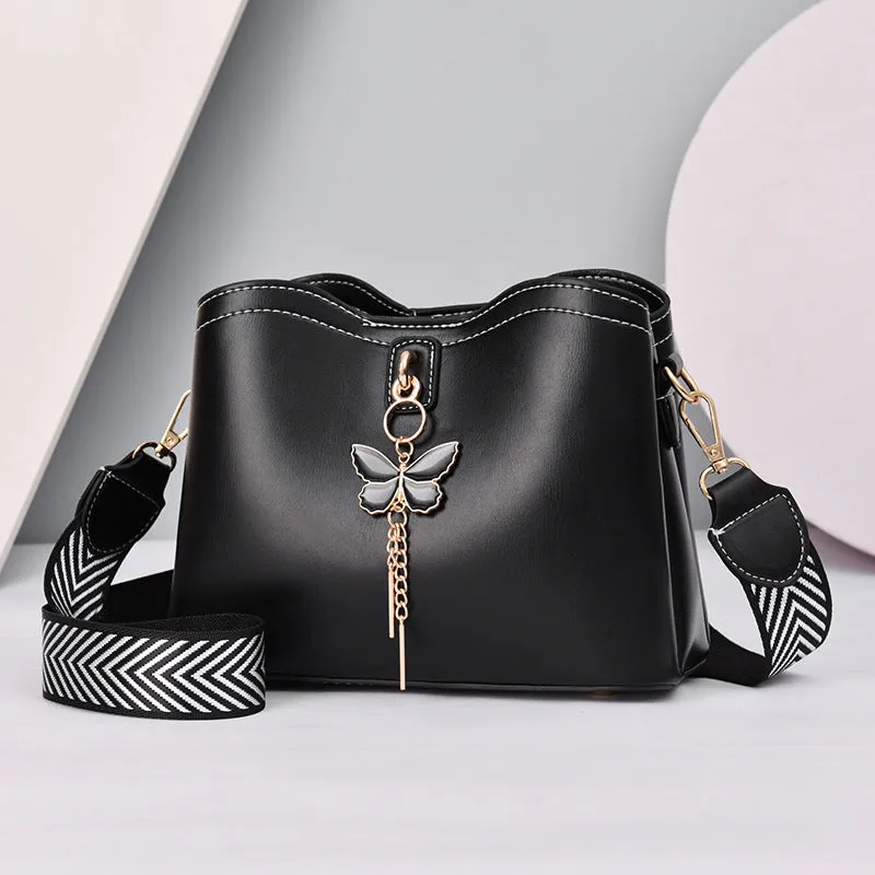 New Fashion Wide Strap Bow Bag