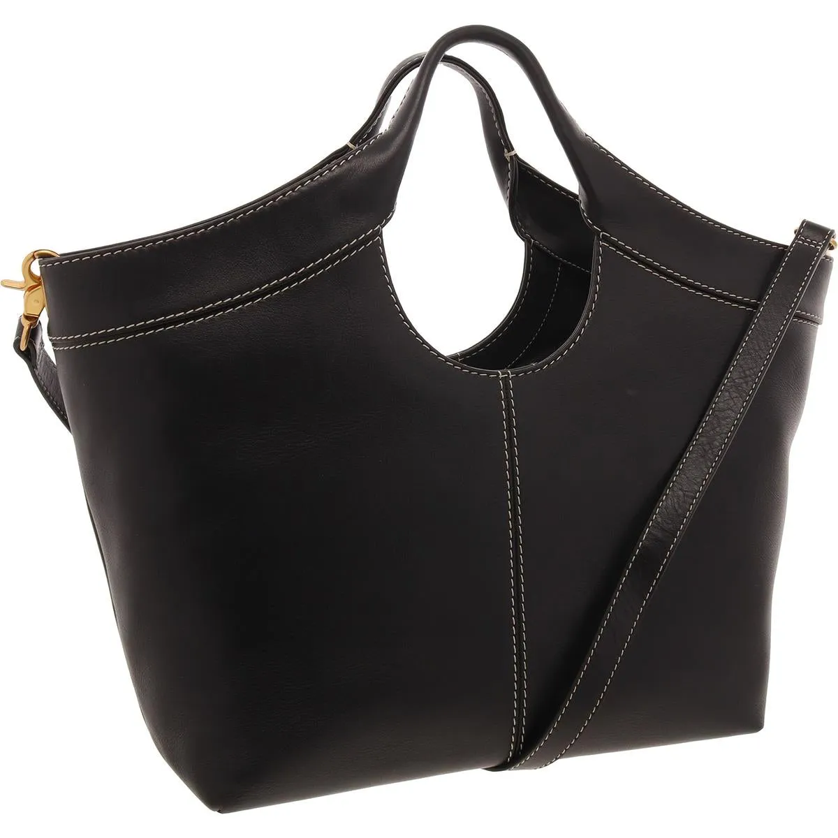 Nfleet Womens Convertible Leather Tote Handbag