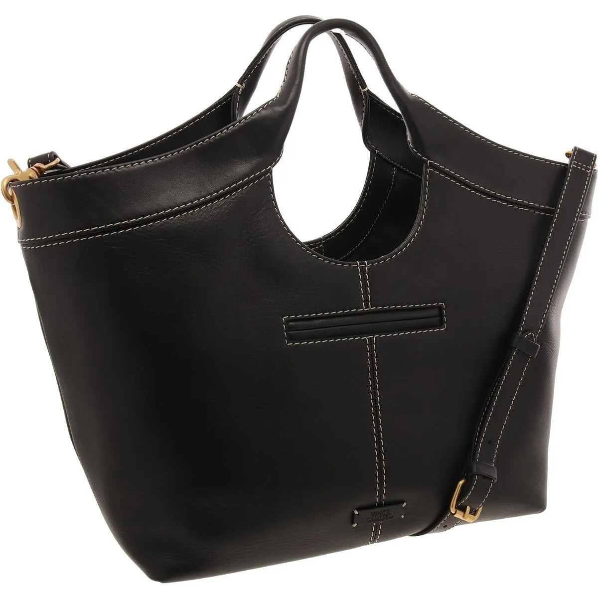 Nfleet Womens Convertible Leather Tote Handbag