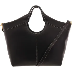Nfleet Womens Convertible Leather Tote Handbag