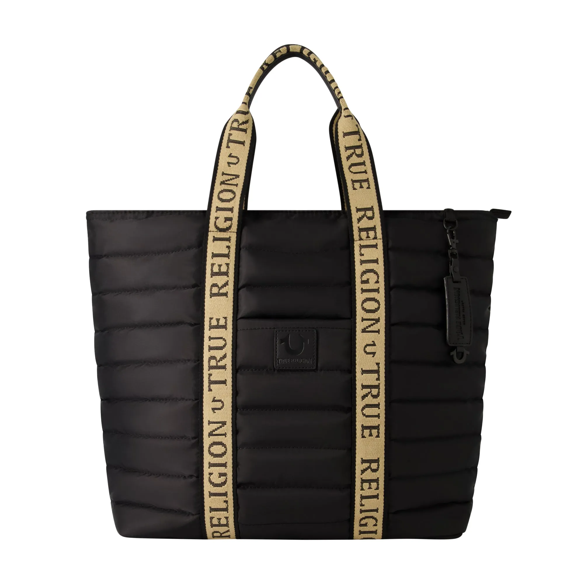 NYLON SOLID QUILTED TOTE