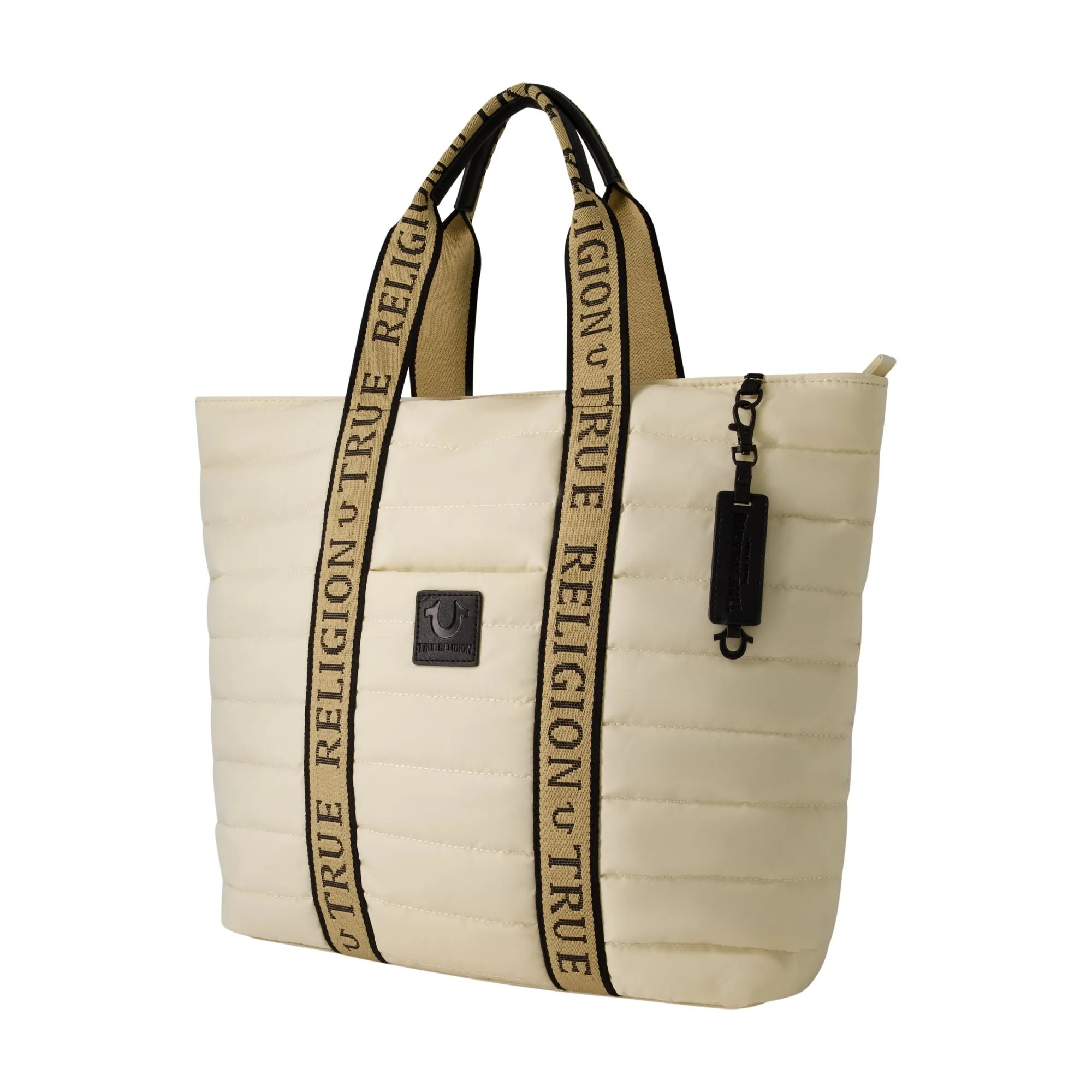 NYLON SOLID QUILTED TOTE