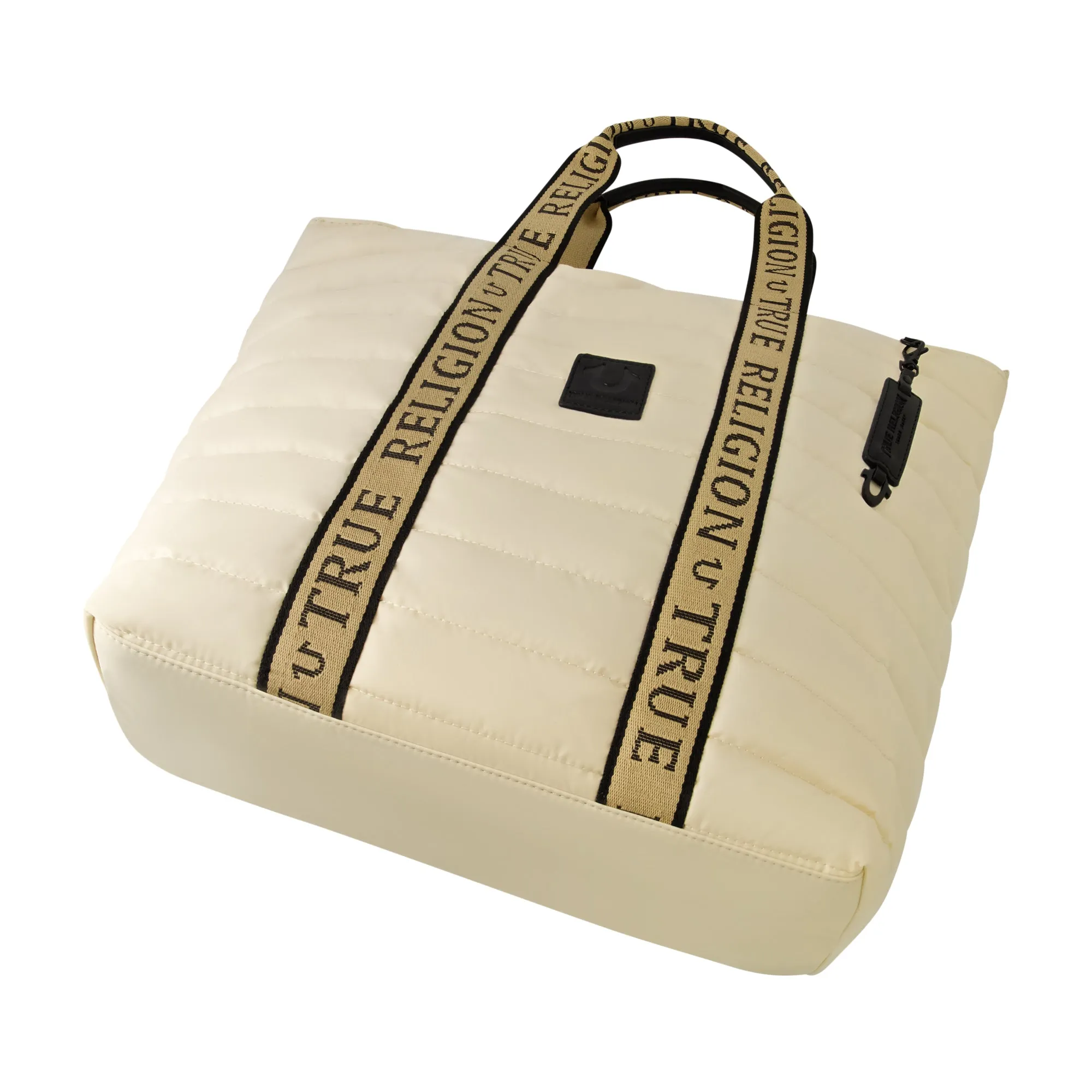 NYLON SOLID QUILTED TOTE