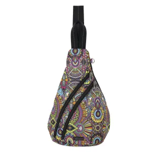 On The Go Sling Backpack - EcoTwill - Rainbow Wanderlust