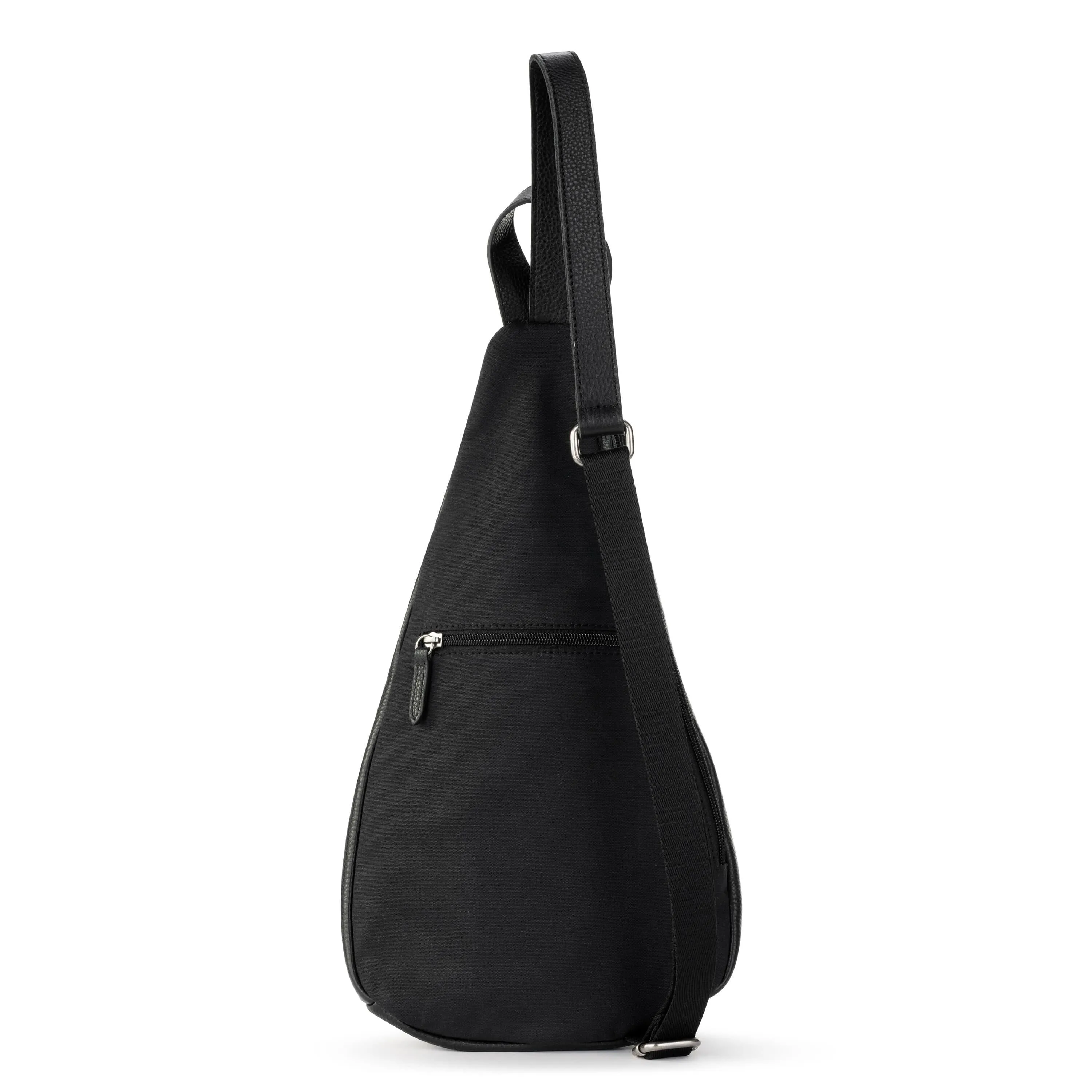 On The Go Sling Backpack - Leather - Black