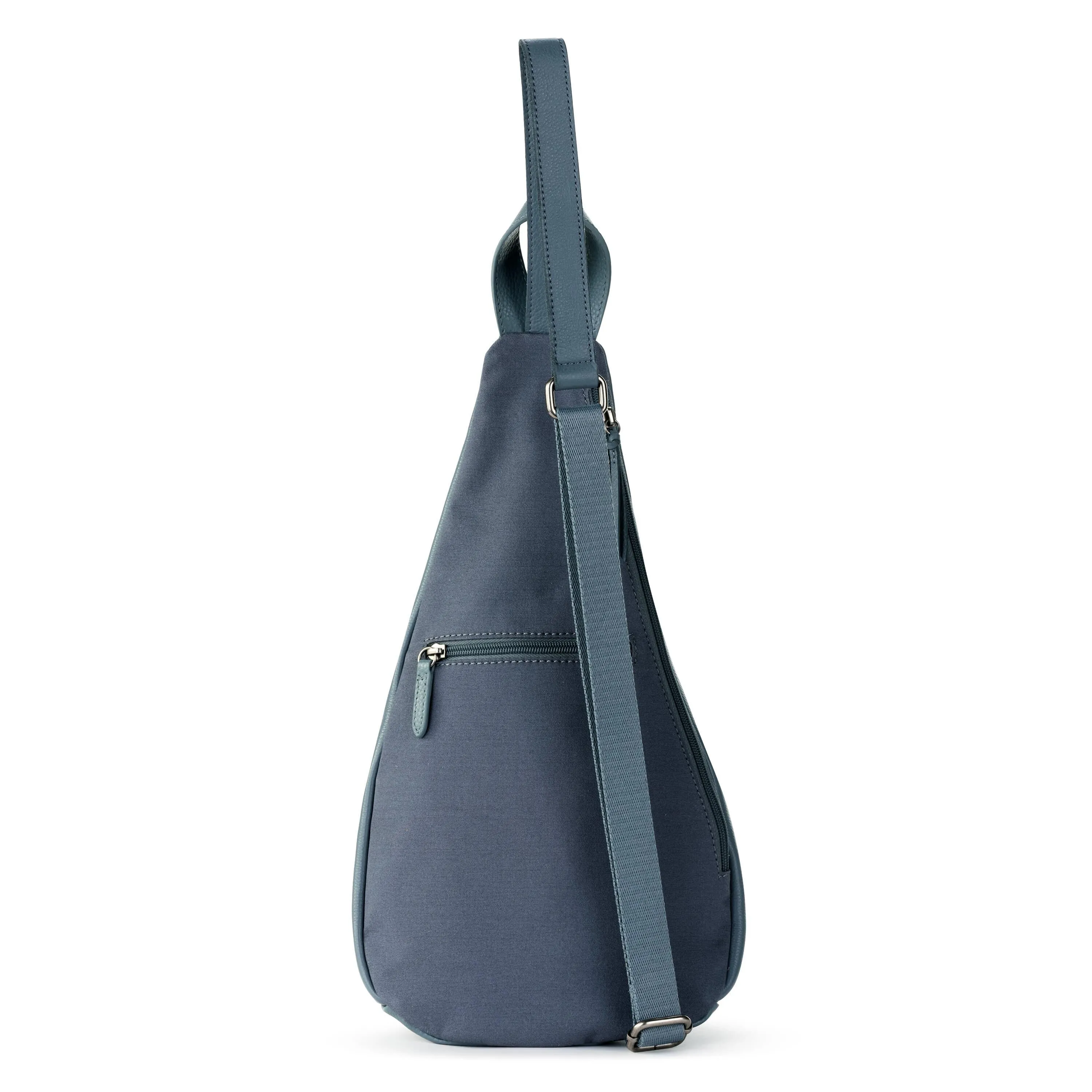 On The Go Sling Backpack - Leather - Maritime