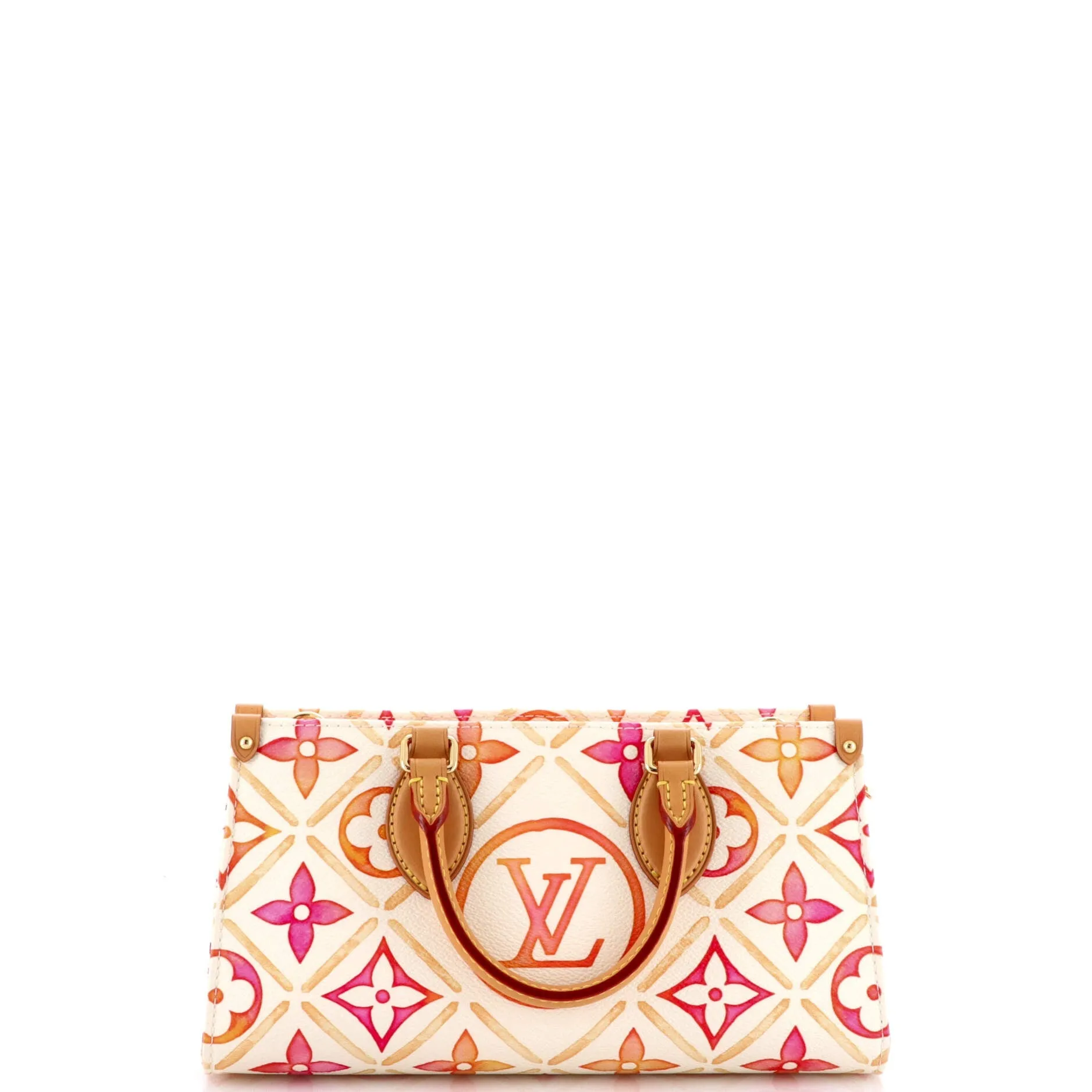 OnTheGo Tote By The Pool Monogram Tile Canvas East West
