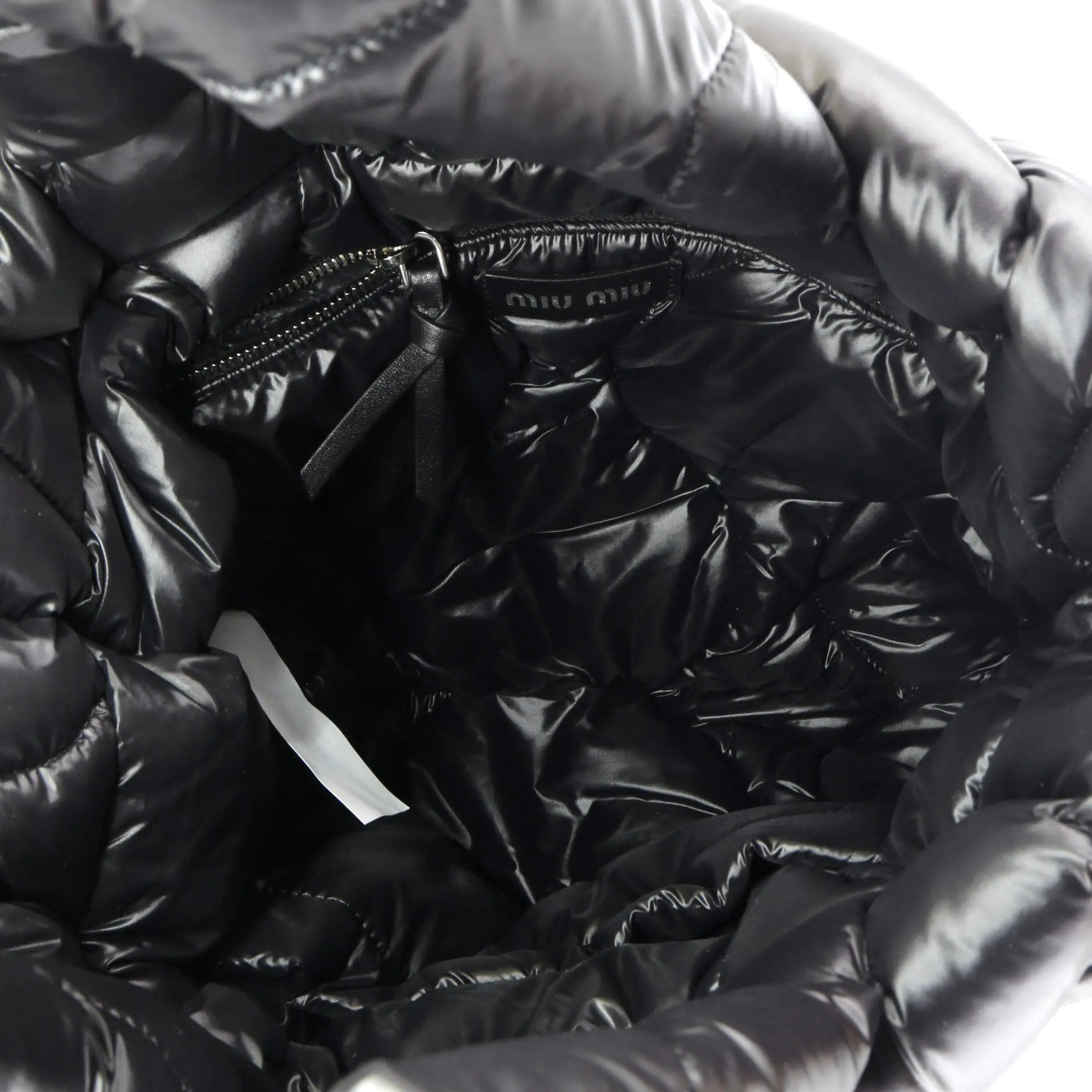 Open Tote Puffy Quilted Nylon Medium