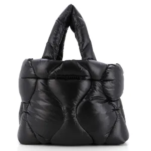 Open Tote Puffy Quilted Nylon Medium