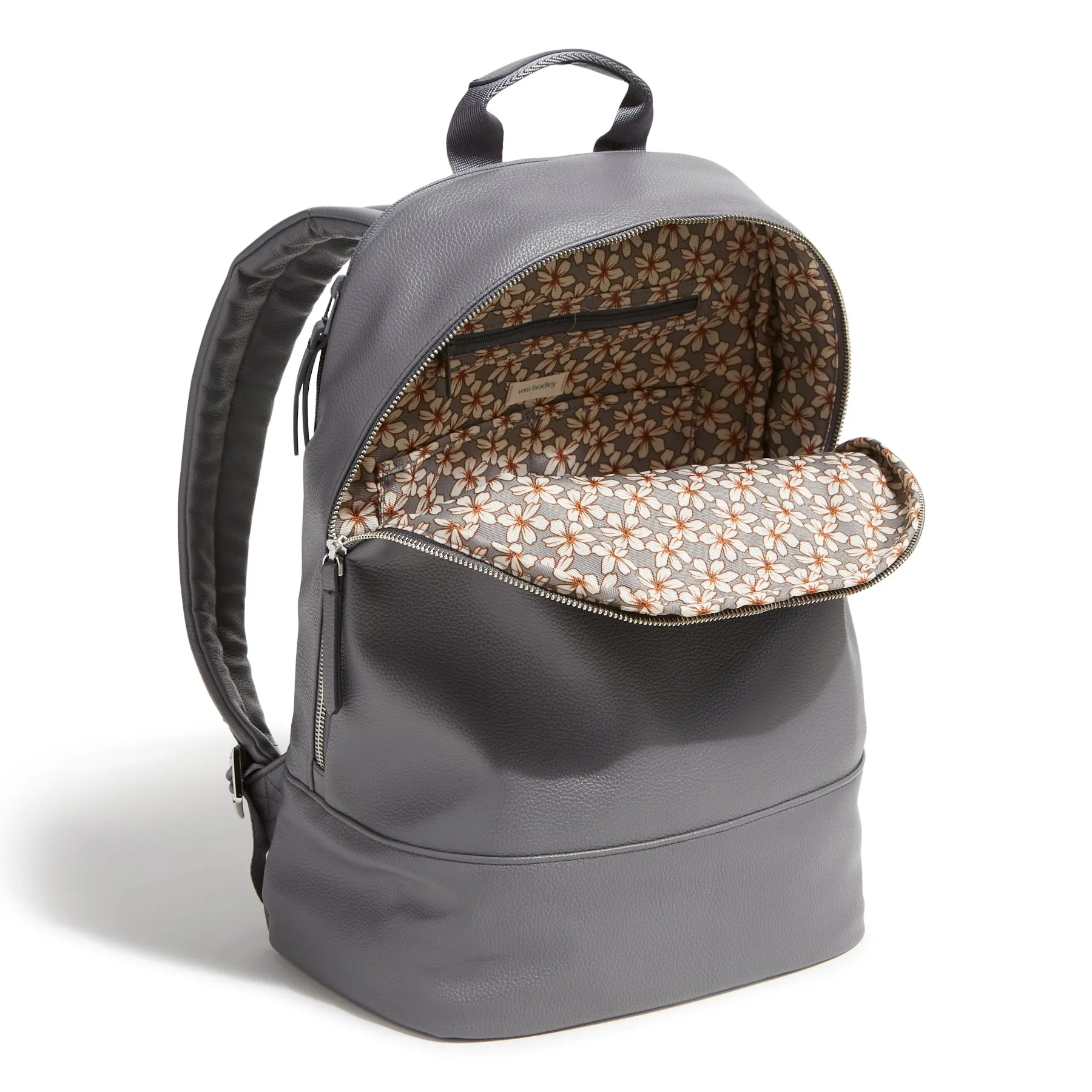 Outlet Faux Leather Commuter Backpack