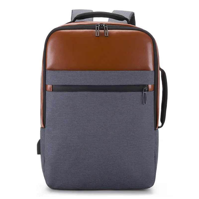 Oxford Cloth USB Business Laptop Backpack for Men