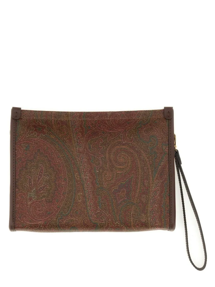 Paisley Jacquard Media Pouch