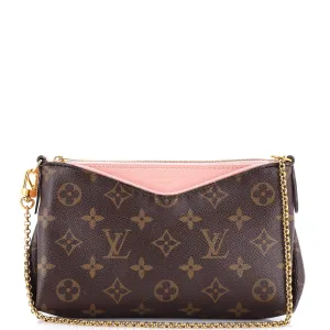 Pallas Clutch Monogram Canvas with Leather