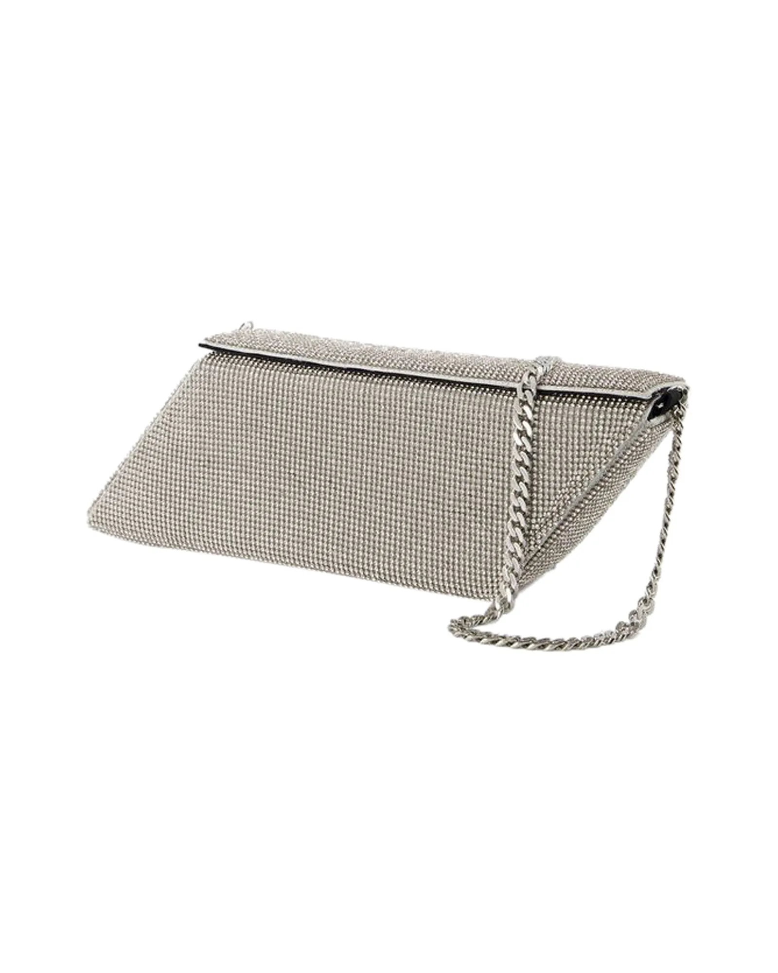 Parallelogram Bag - Kara - White - Brass