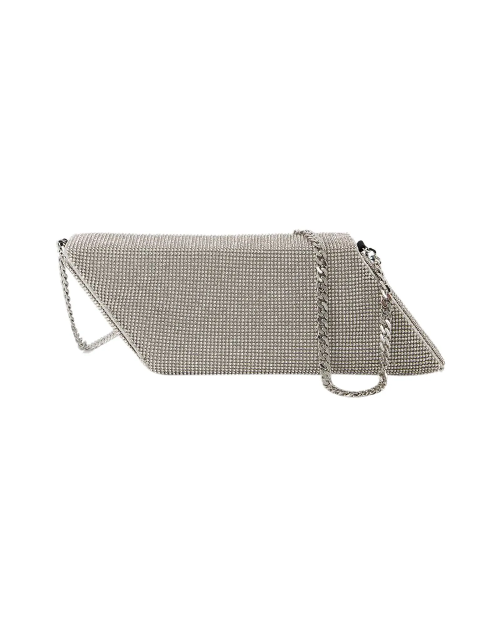 Parallelogram Bag - Kara - White - Brass