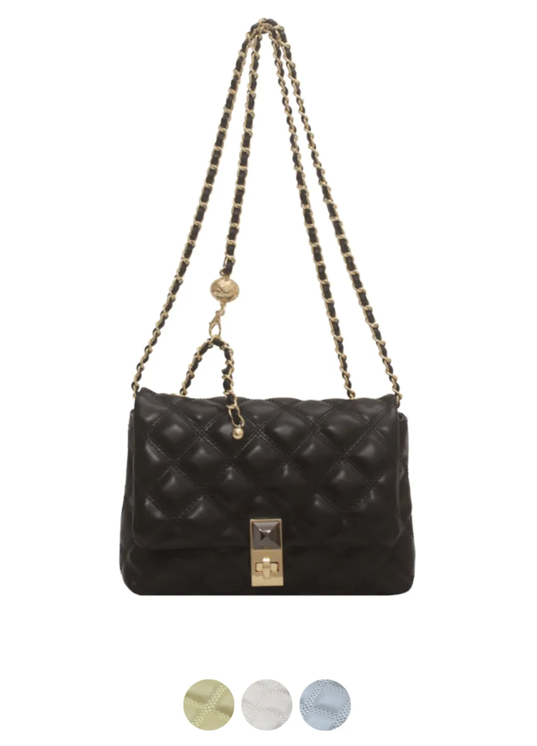 Patio  Women's Quilted Leather Shoulder Handbag