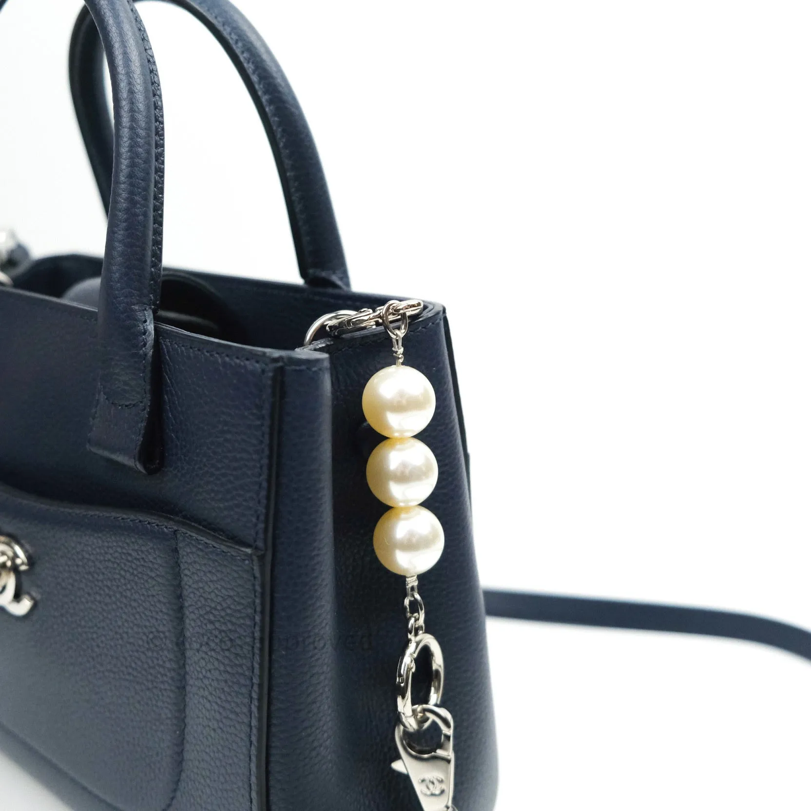Pearl Strap Extension (Silver/Ivory)
