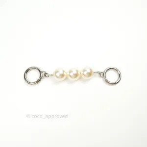 Pearl Strap Extension (Silver/Ivory)