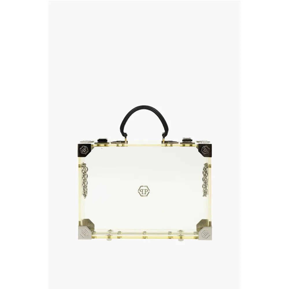 Philipp Plein sheer rigid handbag with removable shoulder Women's strap