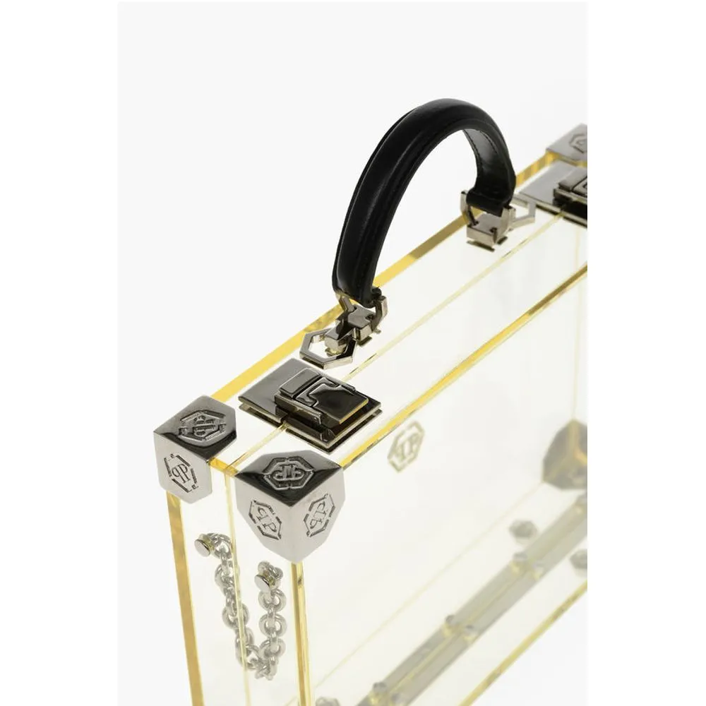 Philipp Plein sheer rigid handbag with removable shoulder Women's strap