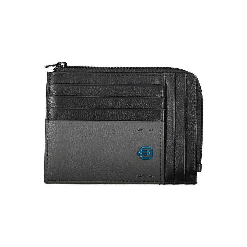 Piquadro Black Leather Men Wallet