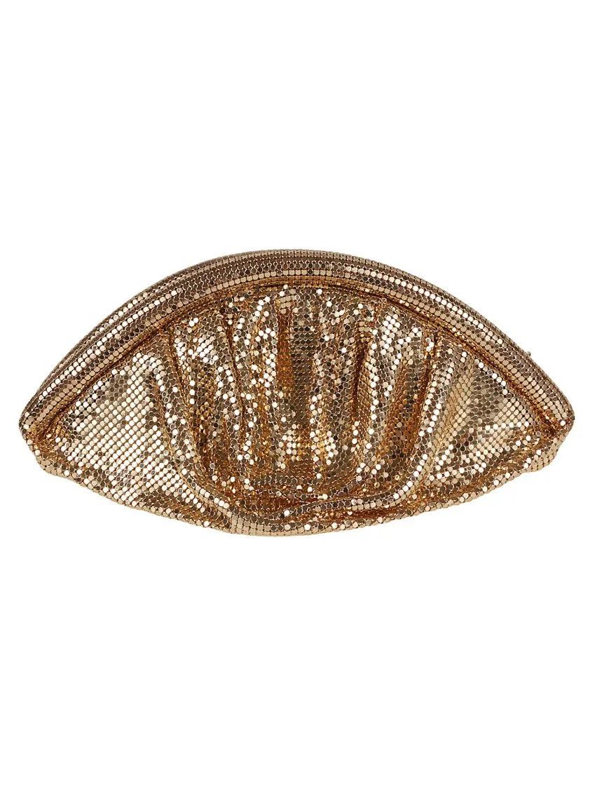 Pixel Workmanship Gold-Tone Pouch