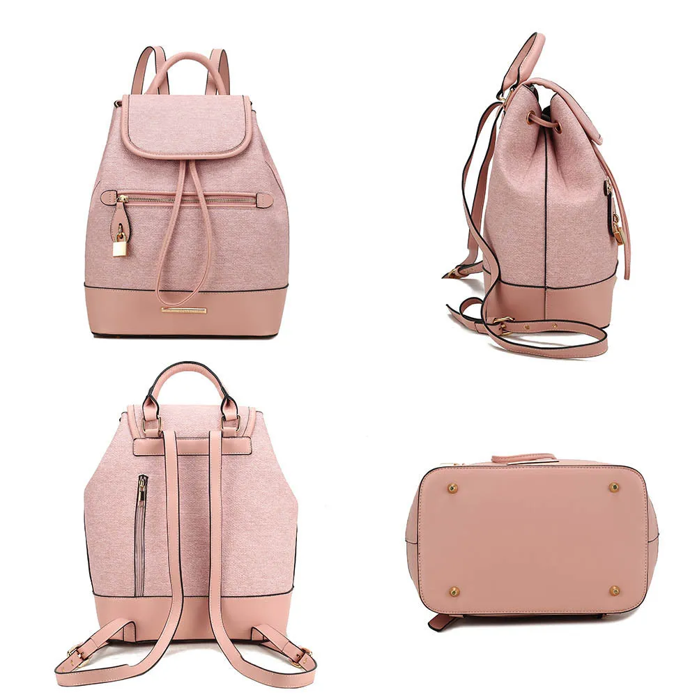 Porsha Vegan Leather Womens Backpack