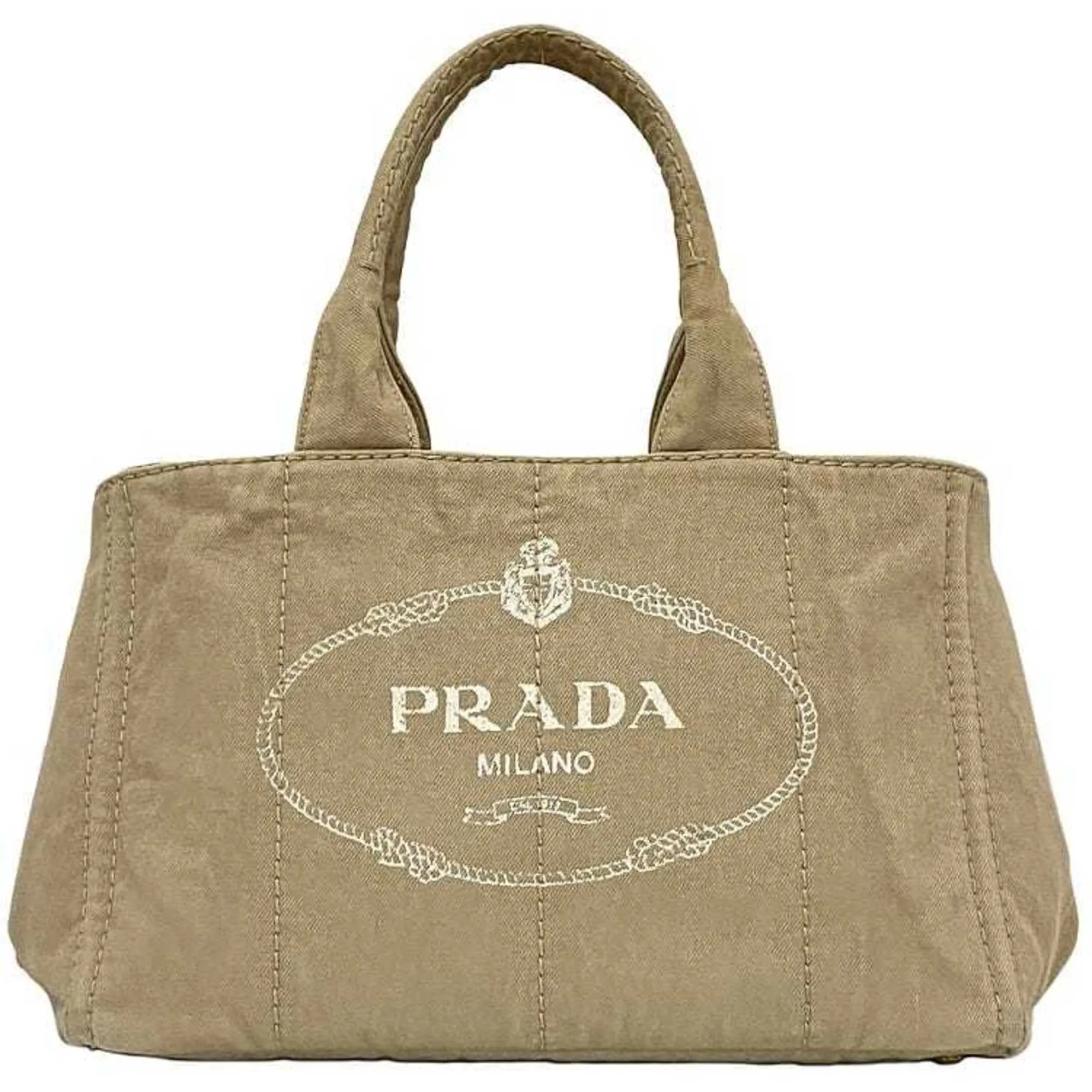 Prada Canapa Handbag Tote Bag (Pre-Owned)