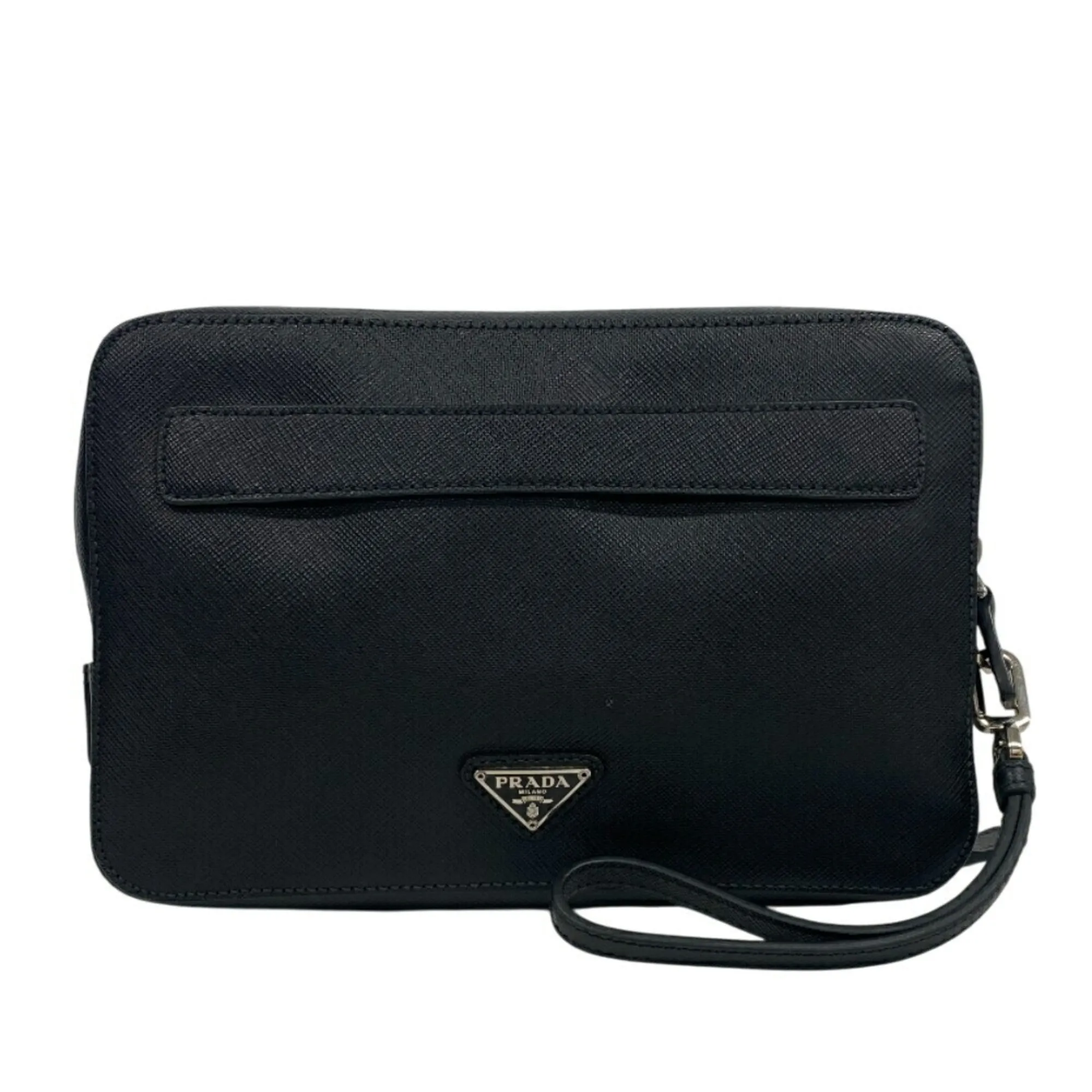 Prada Leather Clutch Bag (Pre-Owned)